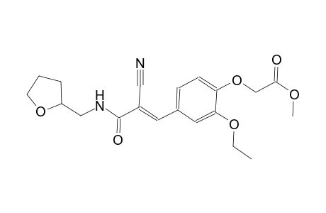 methyl (4-{(1E)-2-cyano-3-oxo-3-[(tetrahydro-2-furanylmethyl)amino]-1-propenyl}-2-ethoxyphenoxy)acetate