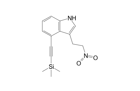3-(2'-Nitroethyl)-4-[(trimethylsilyl)ethynyl]indole