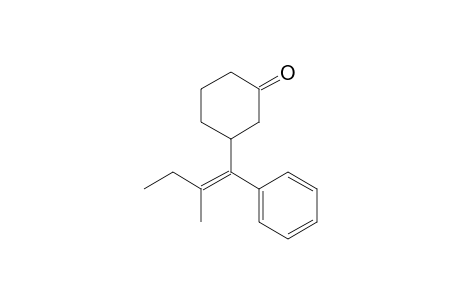 (E)-3-(2-Methyl-1-phenyl-1-butenyl)cyclohexanone