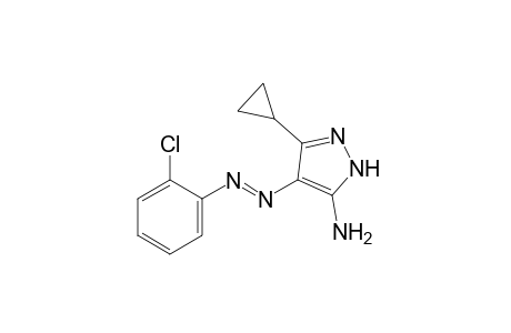5-amino-4-[(o-chlorophenyl)azo]-3-cyclopropylpyrazole