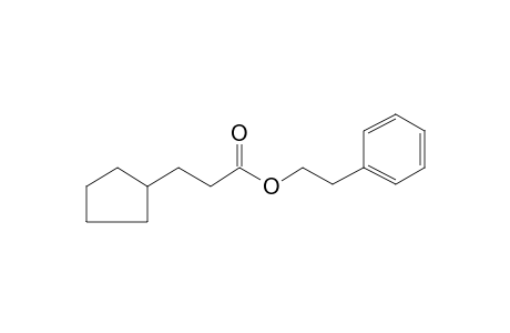 3-Cyclopentylpropionic acid, 2-phenylethyl ester