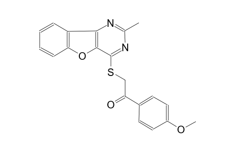 1-(4-methoxyphenyl)-2-[(2-methyl[1]benzofuro[3,2-d]pyrimidin-4-yl)sulfanyl]ethanone