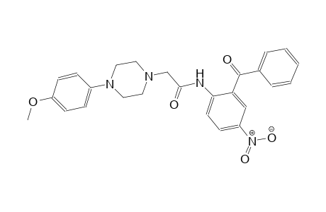 N-(2-benzoyl-4-nitrophenyl)-2-[4-(4-methoxyphenyl)-1-piperazinyl]acetamide