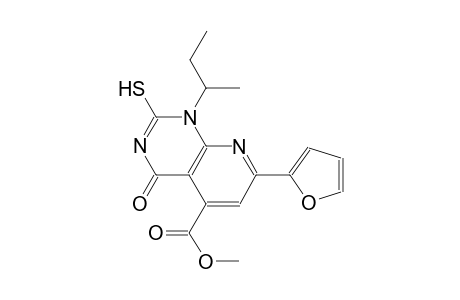 pyrido[2,3-d]pyrimidine-5-carboxylic acid, 7-(2-furanyl)-1,4-dihydro-2-mercapto-1-(1-methylpropyl)-4-oxo-, methyl ester