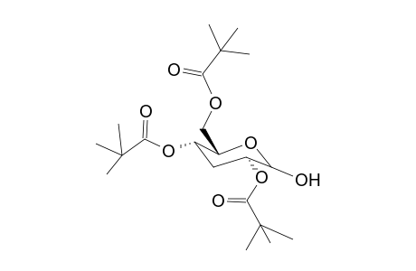 3-Deoxy-2,4,6-tri-O-pivaloyl-b-d-ribo-hexopyranose