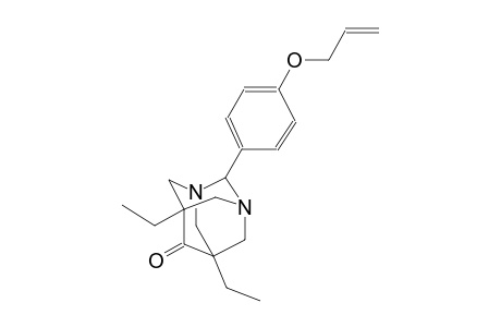 2-[4-(allyloxy)phenyl]-5,7-diethyl-1,3-diazatricyclo[3.3.1.1~3,7~]decan-6-one