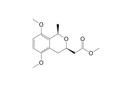 2-[(1R,3R)-5,8-dimethoxy-1-methyl-3,4-dihydro-1H-2-benzopyran-3-yl]acetic acid methyl ester