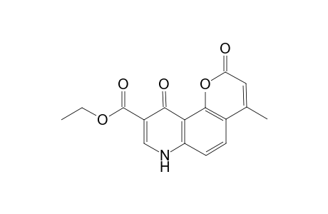 Ethyl 4-methyl-2,10-dioxo-7,10-dihydro-2H-[1]pyrano[2,3-f]quinoline9-carboxylate