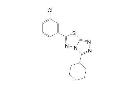 6-(3-chlorophenyl)-3-cyclohexyl[1,2,4]triazolo[3,4-b][1,3,4]thiadiazole