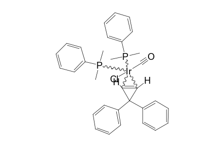 IRCL(CO)(PME2PH)2(ETA(2)-3,3-DIPHENYLCYCLOPROPENE)