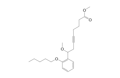 METHYL-8-METHOXY-8-(2-PENTYLOXYPHENYL)-OCT-5-YNOATE