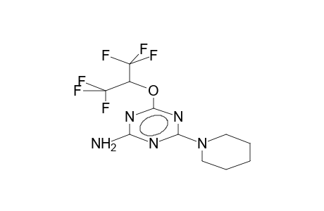 2-amino-4-piperidino-6-(1,1,1,3,3,3-hexafluoro-2-propyloxy)-1,3,5-triazine