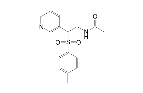 acetamide, N-[2-[(4-methylphenyl)sulfonyl]-2-(3-pyridinyl)ethyl]-