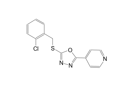 4-{5-[(2-chlorobenzyl)sulfanyl]-1,3,4-oxadiazol-2-yl}pyridine