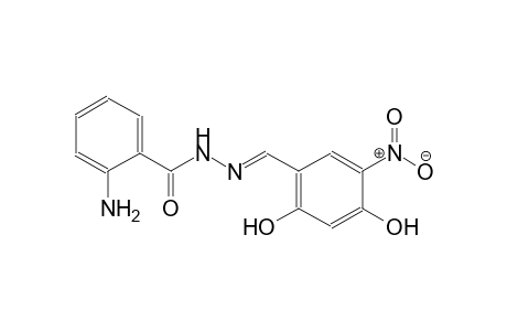 2-amino-N'-[(E)-(2,4-dihydroxy-5-nitrophenyl)methylidene]benzohydrazide