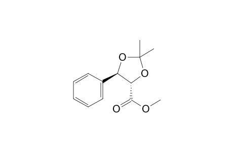 trans-methyl 2,2-dimethyl-5-phenyl-1,3-dioxolane-4-carboxylate