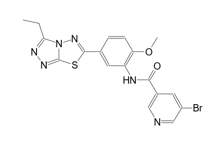 3-pyridinecarboxamide, 5-bromo-N-[5-(3-ethyl[1,2,4]triazolo[3,4-b][1,3,4]thiadiazol-6-yl)-2-methoxyphenyl]-