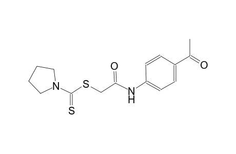2-(4-acetylanilino)-2-oxoethyl 1-pyrrolidinecarbodithioate