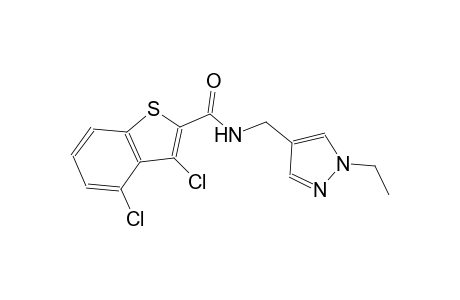 3,4-dichloro-N-[(1-ethyl-1H-pyrazol-4-yl)methyl]-1-benzothiophene-2-carboxamide