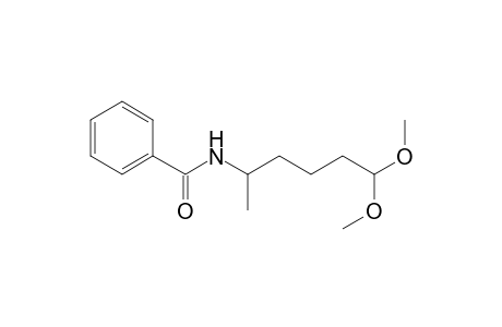 5-(Benzoylamino)hexanal acetal