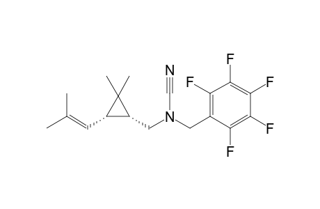 [(1R,3S)-2,2-dimethyl-3-(2-methylprop-1-enyl)cyclopropyl]methyl-(2,3,4,5,6-pentafluorobenzyl)cyanamide