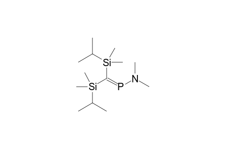 P-Dimethylamino-bis(isopropyldimethylsilyl)methylenephosphane