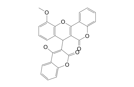 3-[6-OXO-(1H)-16-METHOXY-BENZOPYRANO-[4,3-B]-BENZOPYRAN-7-YL]-4-HYDROXY-COUMARIN