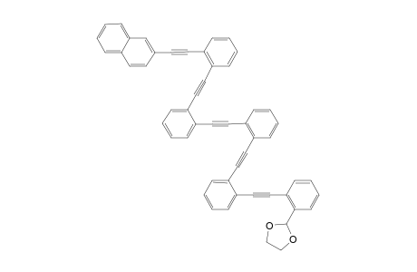 1-Tetrakis[2-(2-naphthyl)ethynyl]-2-{2-[2-(1,3-dioxol)phenyl]ethynyl}benzene