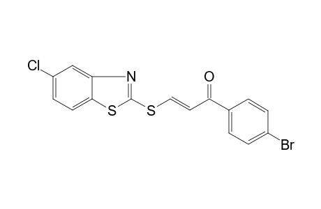 (2E)-1-(4-Bromophenyl)-3-[(5-chloro-1,3-benzothiazol-2-yl)sulfanyl]-2-propen-1-one