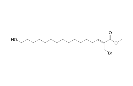 Methyl 16-hydroxy-2-bromomethyl-2(Z)-hexadecenoate