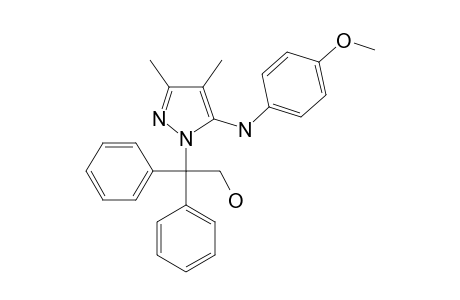 2-[5-[(4-methoxyphenyl)amino]-3,4-dimethylpyrazol-1-yl]-2,2-di(phenyl)ethanol
