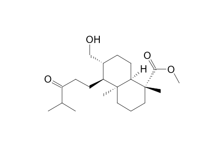 Methyl [ 1R-(1.alpha.,4a.alpha.,5.beta.,6.alpha.,8a.alpha.)]-decahydro-6-hydroxymethyl-1,4a-dimethyl-5-( 4'-methyl-3'-oxopentyl)naphthalene-1-carboxylate
