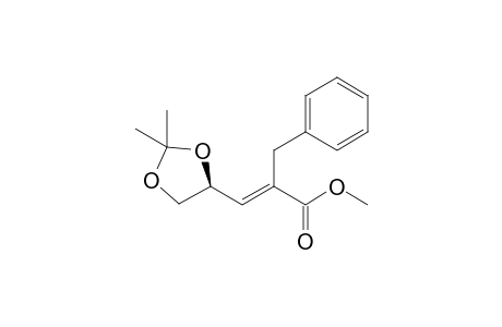 (E)-Methyl (4S)-2-benzyl-4,5-O-isopropylidene-trans-2-pentenoate-4,5-diol
