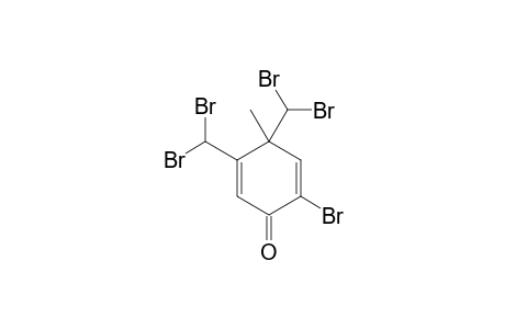 2-BROMO-4,5-BIS-(DIBROMOMETHYL)-4-METHYL-2,5-CYCLOHEXADIENONE
