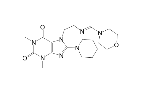 1,3-Dimethyl-7-(2-{[4-morpholinylmethylidene]amino}ethyl)-8-(1-piperidinyl)-3,7-dihydro-1H-purine-2,6-dione