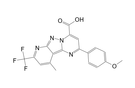 pyrido[2',3':3,4]pyrazolo[1,5-a]pyrimidine-4-carboxylic acid, 2-(4-methoxyphenyl)-10-methyl-8-(trifluoromethyl)-