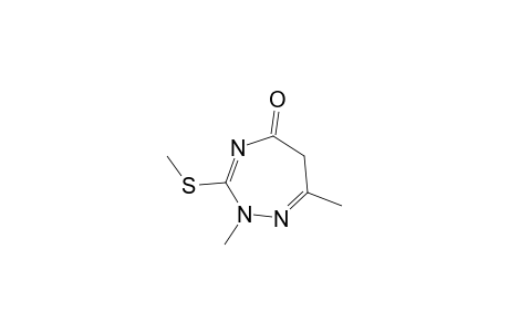 2,7-Dimethyl-3-(methylsulfanyl)-2,6-dihydro-5H-1,2,4-triazepin-5-one