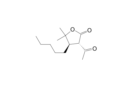 trans-3-Acetyl-5,5-dimethyl-4-n-pentyldihydro-2(3H)-furanone