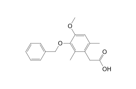 Benzeneacetic acid, 4-methoxy-2,6-dimethyl-3-(phenylmethoxy)-