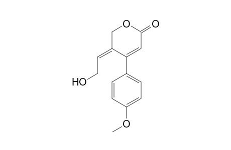 (E)-4-(4-Methoxyphenyl)-5-(2-hydroxyethyliden)-5,6-dihydro-2H-pyran-2-one