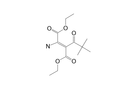 DIETHYL-2-AMINO-3-(2,2-DIMETHYLPROPANOYL)-2-BUTENE-DIOATE;MINOR-ISOMER