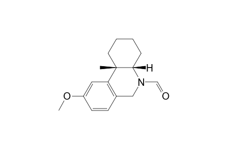 5(1H)-Phenanthridinecarboxaldehyde, 2,3,4,4a,6,10b-hexahydro-9-methoxy-10b-methyl-, cis-