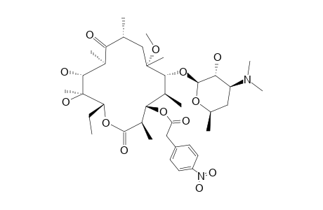 2-(4-nitrophenyl)acetic acid [(3R,4S,5S,6R,7S,9R,11R,12R,13S,14R)-6-[(2S,3R,4S,6R)-4-dimethylamino-3-hydroxy-6-methyl-tetrahydropyran-2-yl]oxy-14-ethyl-12,13-dihydroxy-2,10-diketo-7-methoxy-3,5,7,9,11,13-hexamethyl-1-oxacyclotetradec-4-yl] ester
