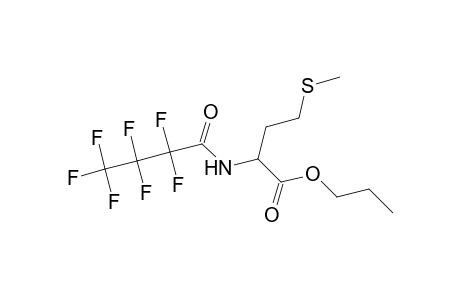 Propyl 2-[(2,2,3,3,4,4,4-heptafluorobutanoyl)amino]-4-(methylsulfanyl)butanoate