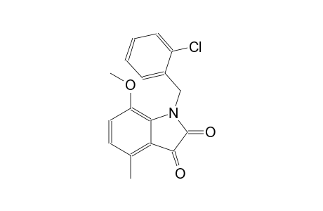 1-(2-chlorobenzyl)-7-methoxy-4-methyl-1H-indole-2,3-dione