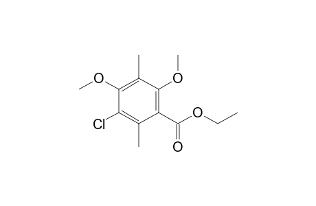 Benzoic acid, 3-chloro-4,6-dimethoxy-2,5-dimethyl-, ethyl ester