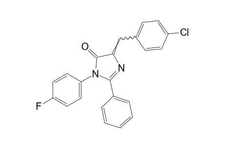 4-(p-chlorobenzylidene)-1-(p-fluorophenyl)-2-phenyl-2-imidazolin-5-one