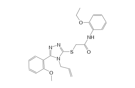 2-{[4-allyl-5-(2-methoxyphenyl)-4H-1,2,4-triazol-3-yl]sulfanyl}-N-(2-ethoxyphenyl)acetamide