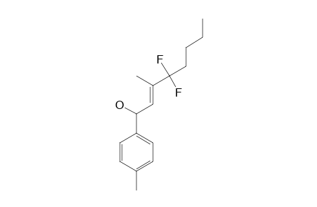(E)-4,4-DIFLUORO-3-METHYL-1-(4-METHYLPHENYL)-OCT-2-EN-1-OL