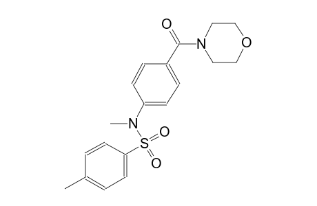 N,4-dimethyl-N-[4-(4-morpholinylcarbonyl)phenyl]benzenesulfonamide